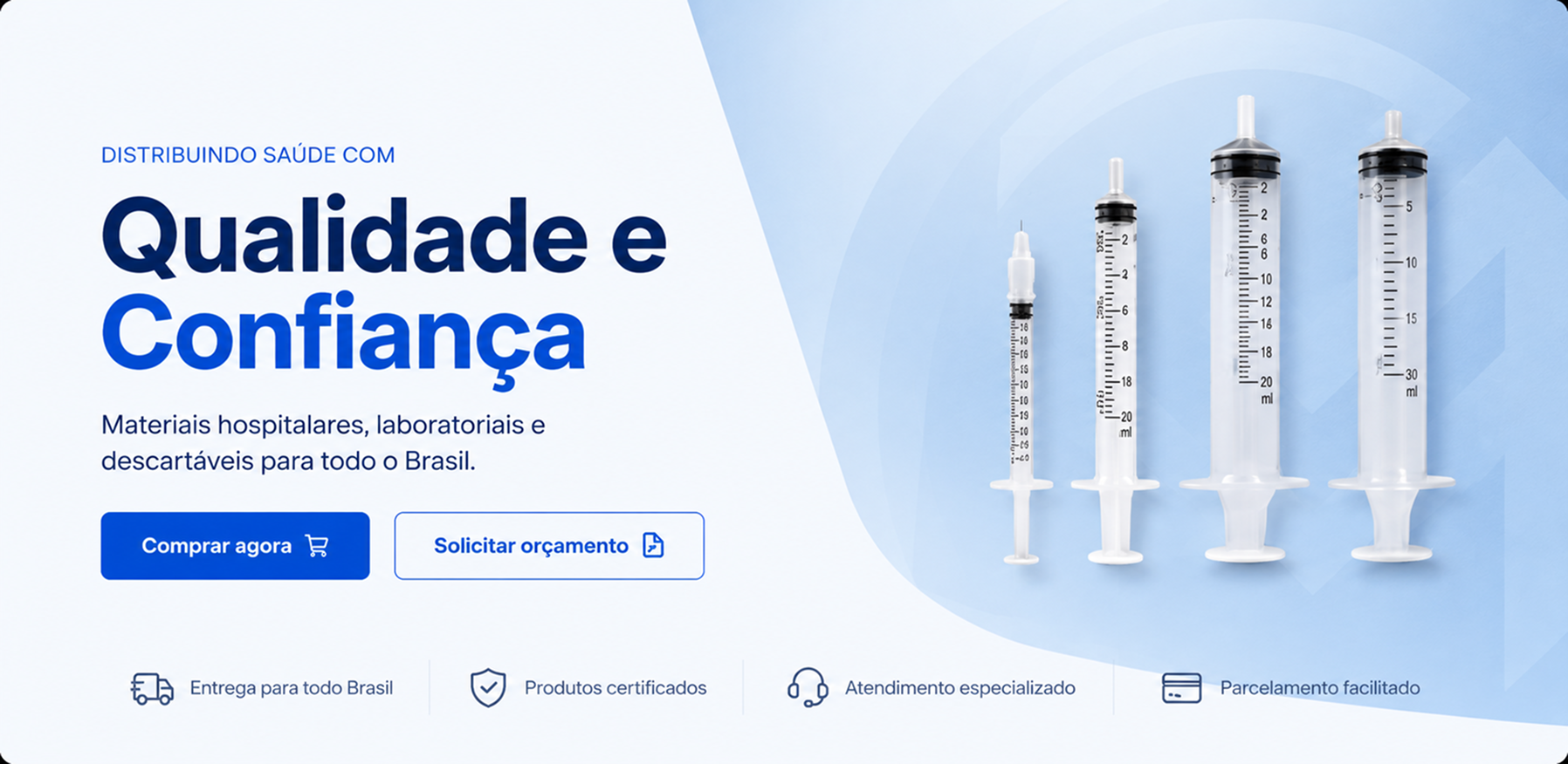 Qualidade e Confiança — Materiais hospitalares
